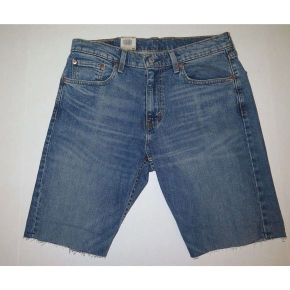 Levi's 511 Men's Sz 32 Blue Denim Slim Straight Jean Shorts - Picture 1 of 7